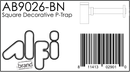 ALFI brand AB9026 P-Trap