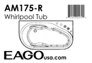 EAGO  Whirlpool Tub