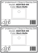 ALFI brand AB2418UD Kitchen Sink