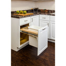 Single Black 35 Quart Top-Mount Trashcan Pullout for 15" Opening