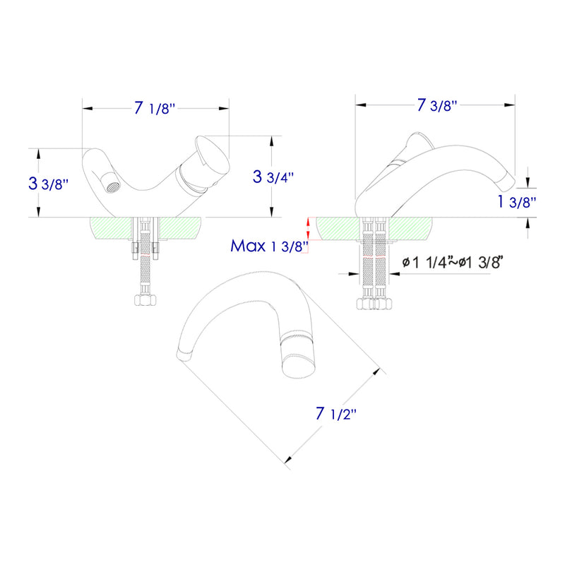 ALFI brand AB1572 Bathroom Faucet