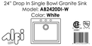 ALFI brand AB2420DI Kitchen Sink