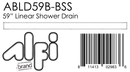 ALFI brand ABLD59B Shower Drain