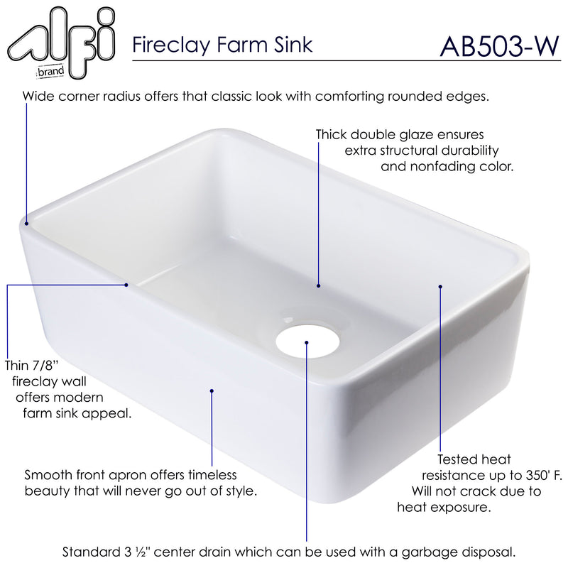 ALFI brand AB503 Kitchen Sink