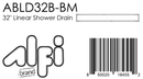 ALFI brand ABLD32B Shower Drain