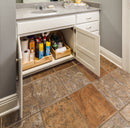 18" Wood High Back Rollout for Vanity Depth