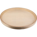 20" Round Banded Wood Lazy Susan Shelf with Swivel