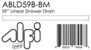 ALFI brand ABLD59B Shower Drain