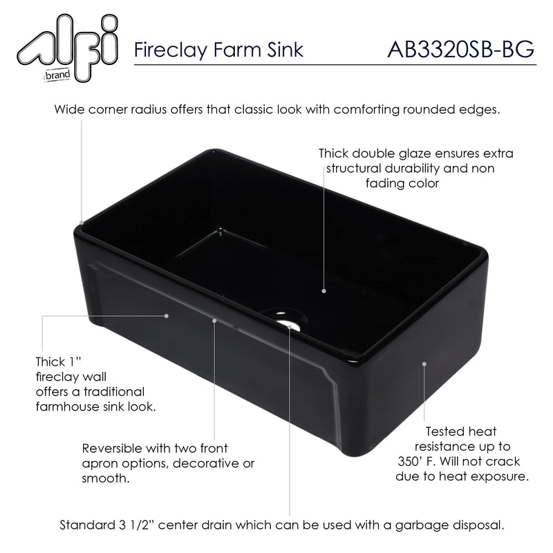 ALFI brand AB3320SB Kitchen Sink