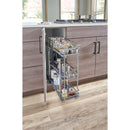 5" Polished Chrome STORAGE WITH STYLE® Metal "No Wiggle" Soft-close Base Pullout