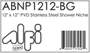 ALFI brand ABNP1212 Shower Niche