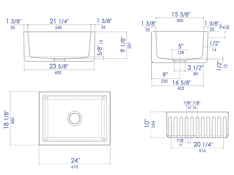 ALFI brand AB2418HS Kitchen Sink