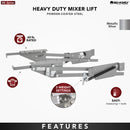 REV A SHELF : Mixer/Appliance Lifting System for Base Cabinets