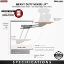 REV A SHELF : Mixer/Appliance Lifting System for Base Cabinets