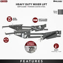 REV A SHELF : Mixer/Appliance Lifting System for Base Cabinets