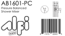 ALFI brand AB1601 Shower Mixer