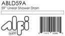 ALFI brand ABLD59A Shower Drain