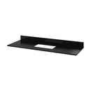 60" Chocolate Chatham Vanity, Black Granite Vanity Top, undermount rectangle bowl