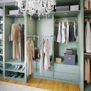 Polished Chrome Soft-close Expandable Wardrobe Lift for 33" - 48" Openings