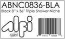 ALFI brand ABNC0836 Shower Niche