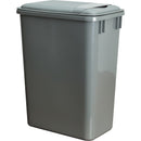 Box of 4 Grey 35 Quart Plastic Waste Containers