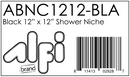 ALFI brand ABNC1212 Shower Niche