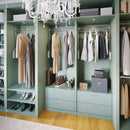 Polished Chrome Soft-close Expandable Wardrobe Lift for 25-1/2" - 35" Openings