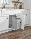 REV A SHELF : Chrome Steel Pullout Waste Container