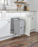 REV A SHELF : Chrome Steel Pullout Waste Container