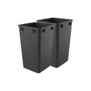 REV A SHELF : 27 qt. Orion Gray Polymer Replacement Waste Container for Rev-A-Shelf® Pullouts