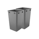 REV A SHELF : 27 qt. Silver Polymer Replacement Waste Container for Rev-A-Shelf® Pullouts