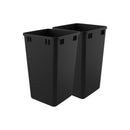 REV A SHELF : 27 qt. Black Polymer Replacement Waste Container for Rev-A-Shelf® Pullouts
