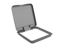 REV A SHELF : Metallic Silver Polymer Lid for Rev-A-Shelf® 27 qt. Waste Containers
