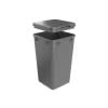 REV A SHELF : Metallic Silver Polymer Lid for Rev-A-Shelf® 27 qt. Waste Containers