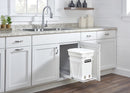 REV A SHELF : White Steel Pullout Compost Container