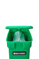 REV A SHELF : White Steel Pullout Compost Container