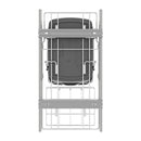 REV A SHELF : Chrome Steel Single 35 qt. Silver Waste Pullout w/ Detachable Storage Basket