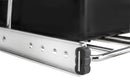 REV A SHELF : Chrome Steel Single 35 qt. Silver Waste Pullout w/ Detachable Storage Basket