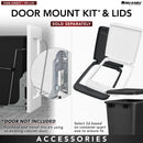 REV A SHELF : Chrome Steel Single 35 qt. Silver Waste Pullout w/ Detachable Storage Basket