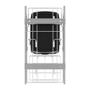 REV A SHELF : Chrome Steel Single 35 qt. Black Waste Pullout w/ Detachable Storage Basket