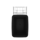 REV A SHELF : Chrome Steel Single 35 qt. Black Waste Pullout w/ Detachable Storage Basket