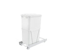 REV A SHELF : White Steel Pullout Waste Container