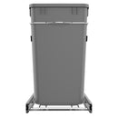 REV A SHELF : Chrome Steel Double 27 qt. Silver Waste Pullout