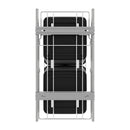 REV A SHELF : Chrome Steel Double 27 qt. Black Waste Pullout