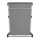 REV A SHELF : Chrome Steel Double 35 qt. Silver Waste Pullout