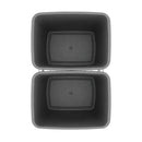 REV A SHELF : Chrome Steel Double 35 qt. Silver Waste Pullout