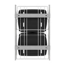 REV A SHELF : Chrome Steel Double 35 qt. Black Waste Pullout