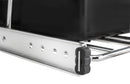 REV A SHELF : Chrome Steel Double 35 qt. Black Waste Pullout