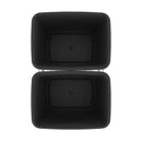 REV A SHELF : Chrome Steel Double 35 qt. Black Waste Pullout