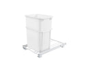 REV A SHELF : White Steel Pullout Waste Container
